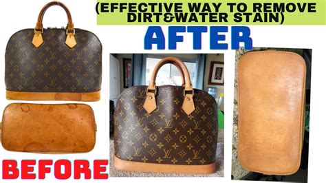 how to get water marks out of louis vuitton|vachetta leather water stain removal.